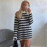 Erna Striped Knitted Mini Dress
