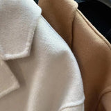 Maithe Double-Faced Wool Cocoon Coat