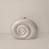 Shella Snail Shape Acrylic Box Clutches