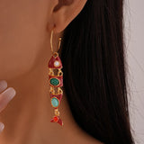 Alfu Fish Drop Earrings