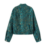 Zordie Metallic Jacquard Bomber Jacket