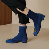 Filipa Horsebit Suede Ankle Boots