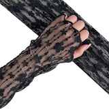 Mia Long Fingerless Lace Gloves