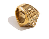 Vintage Pyramid Vine Lux Mens Ring