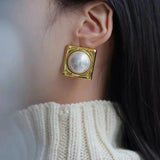 Kay Retro Square Stud Earrings