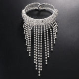 Luxe Crystal Tassle Arm Bracelet