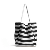 Capri Bold Stripe Casual Canvas Tote