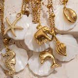 Ocean Seashell Pendant Necklaces