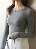 Basic Slim Long Sleeve Tees