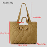 Onora Nylon Quilted Padded Large Tote Bag