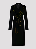 Odette Velvet Military Trench Coats