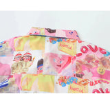 Kiko Oversize Harajuku Retro Prints Shirts