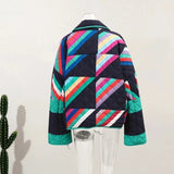 Saara Rainbow Stripe Quilted Kimono Jacket watereverysunday