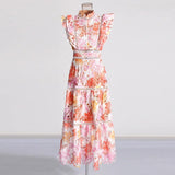 Sabrina Ruffle Sleeve Floral Dress