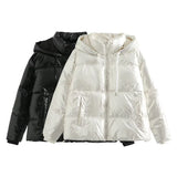 Sini Space Metallic Puffer Jackets