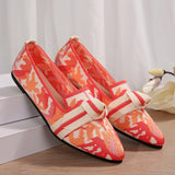 Helsey Jacquard Pointed-Toe Loafers