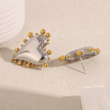 Sacha Sculpted Heart Stud Earrings