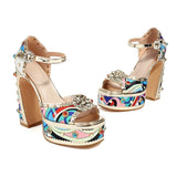 Wilma Embellished Platform Sandals