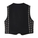 Catori Sequin Embroidery Boho Vests