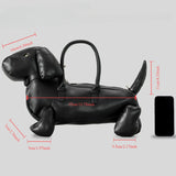 Cute Faux Leather Dachshund Handbag