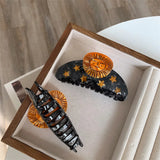 Fun Acetate Sun Moon Star Snail Hair Clip Claw