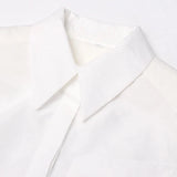 Zordie Open Back White Shirts