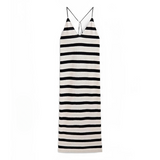 Maya Striped Terry Halter Dress