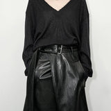 Dasia Faux Leather Maxi Skirt