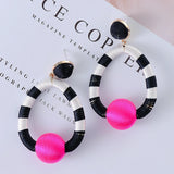 Molly Geometry Statement Drop Earrings