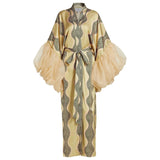 Safiya Statement Balloon Sleeve Maxi Kimono