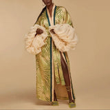 Safiya Statement Balloon Sleeve Maxi Kimono
