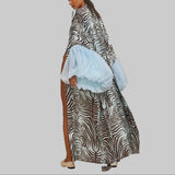 Safiya Statement Balloon Sleeve Maxi Kimono