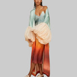 Safiya Statement Balloon Sleeve Maxi Kimono