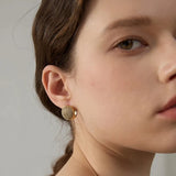 Samara CZ Crystal Disk Earrings