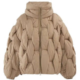 Sarai Cotton Padding Lattice Puffer Jacket