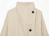 Marienne Funnel Neck Belted Trench Coat