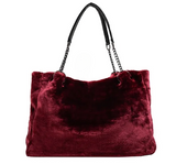 Tara Soft Faux Fur Tote Bag