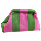 Emela Stripe Knit Day Clutches