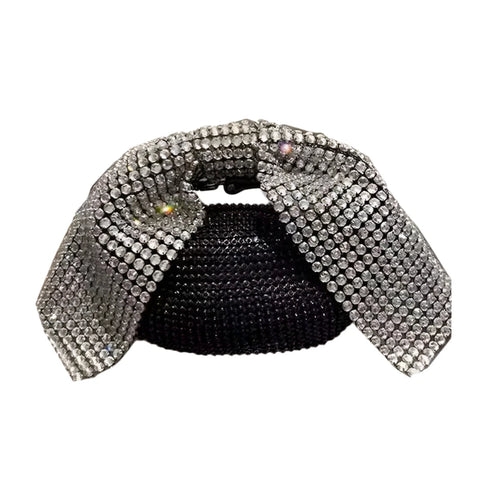 Yasmine Rhinestones Bow Evening Clutch