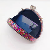 Avyn Half Moon Acrylic Resin Evening Clutch