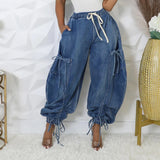 Caelan Denim Cargo Jogger Pants