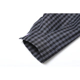Ona Bow Knots Dark Plaid Shirts