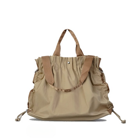 Edite Ruched Detail Nylon Tote