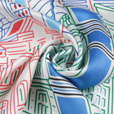 Solana Twill Silk Cityscape Scarf