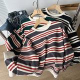 Casa Multi Striped Cotton Sweatshirts