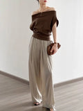 Maxim Off the Shoulder Boat Neck Top
