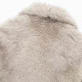 Laurel Shaggy Big Lapel Faux Fur Jacket