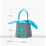 Rubie Colorful Sequin Bow Knot Barrel Totes