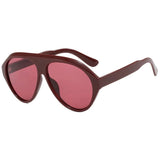 Cara Retro Oval Sunglasses