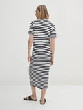 Karina Stripe Button Down Knit Dress